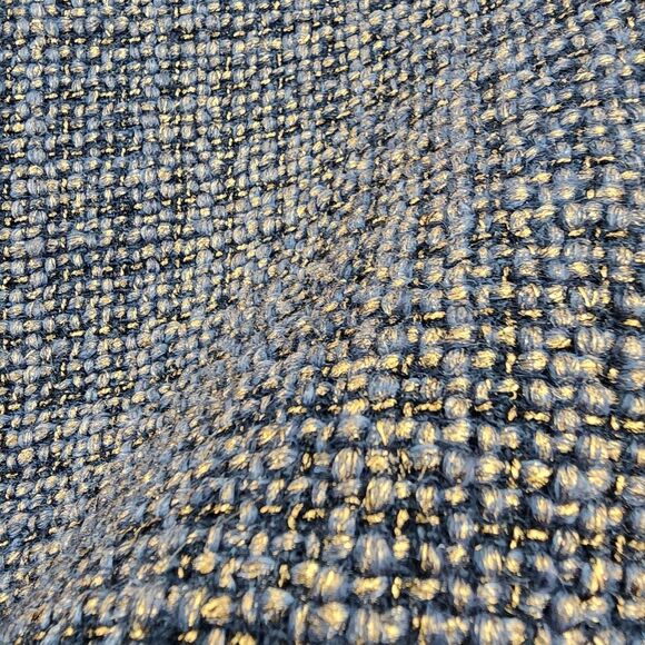 Talbots Pencil Skirt Metallic Wool Blend Gold Black Woven Tweed Size 8 - Picture 4 of 13